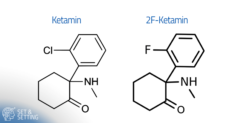 2-fdck 2f-ketamin vs ketamin vergleich molecule 2f-ketamin