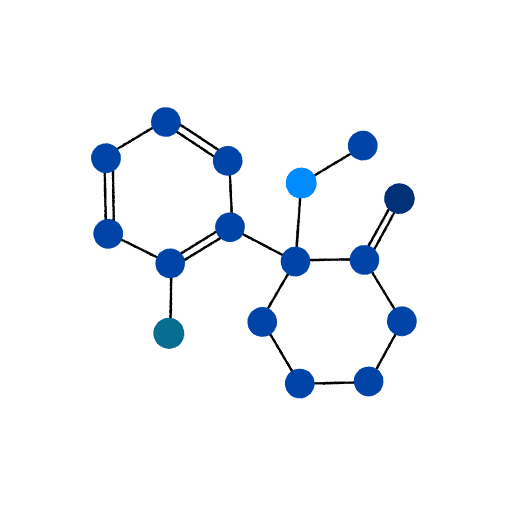 2F-Ketamin Molekül-Struktur