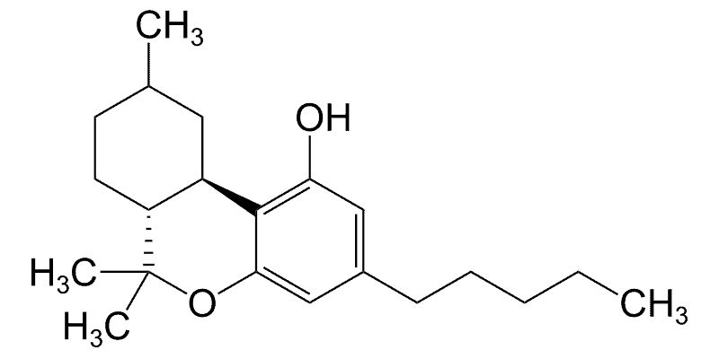 Hexahydrocannabinol_structure_with_methyl_groups.svg Strukturformel von HHC