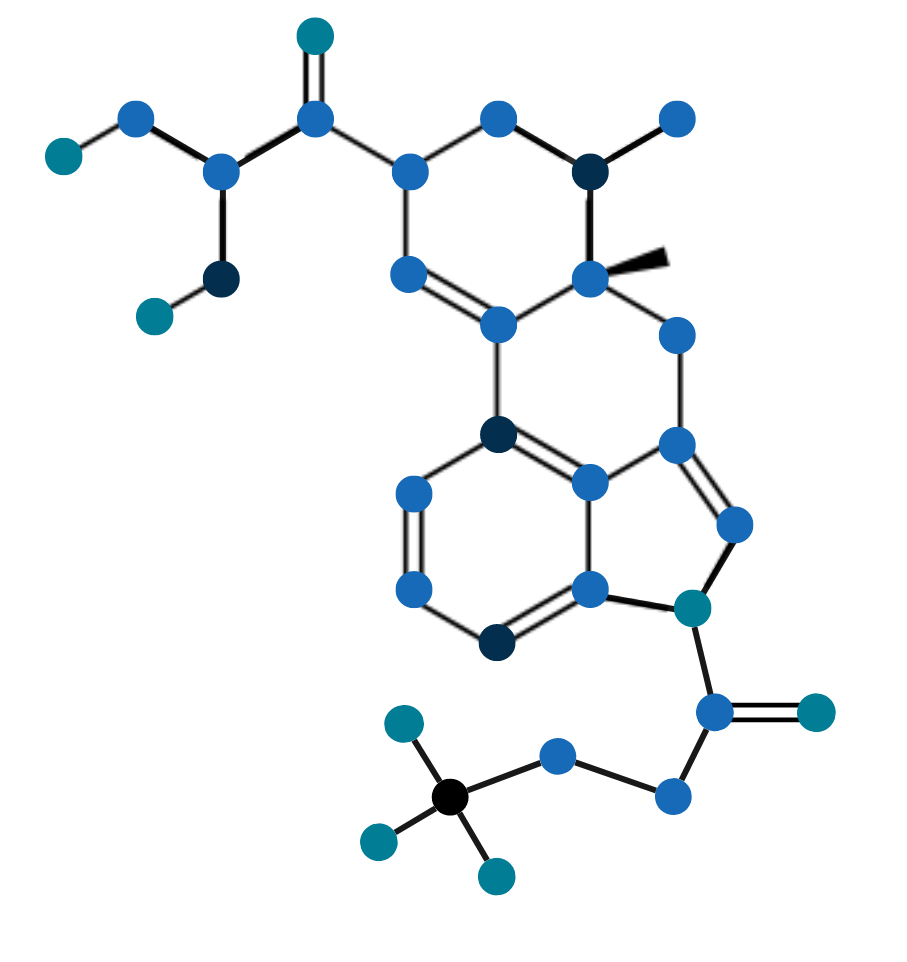 1S-LSD Molekül-Struktur